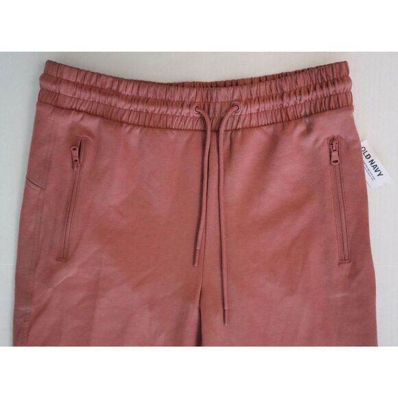 Old Navy Active Women's Sz M Mauve Pink High-Rise Dynamic Fleece Jogger Pants - Picture 5 of 11